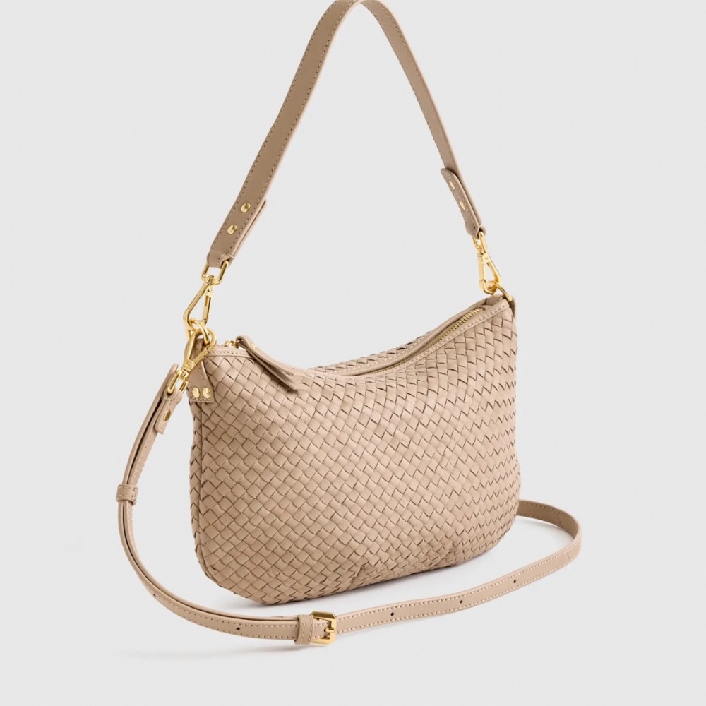 Quince Italian Handwoven Leather Mini Shoulder Bag